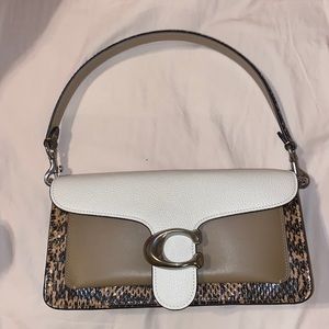 Coach Tabby 26 Leather & Snakeskin Shoulder Bag